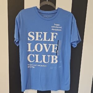 Target Blue Self Love Club Tee